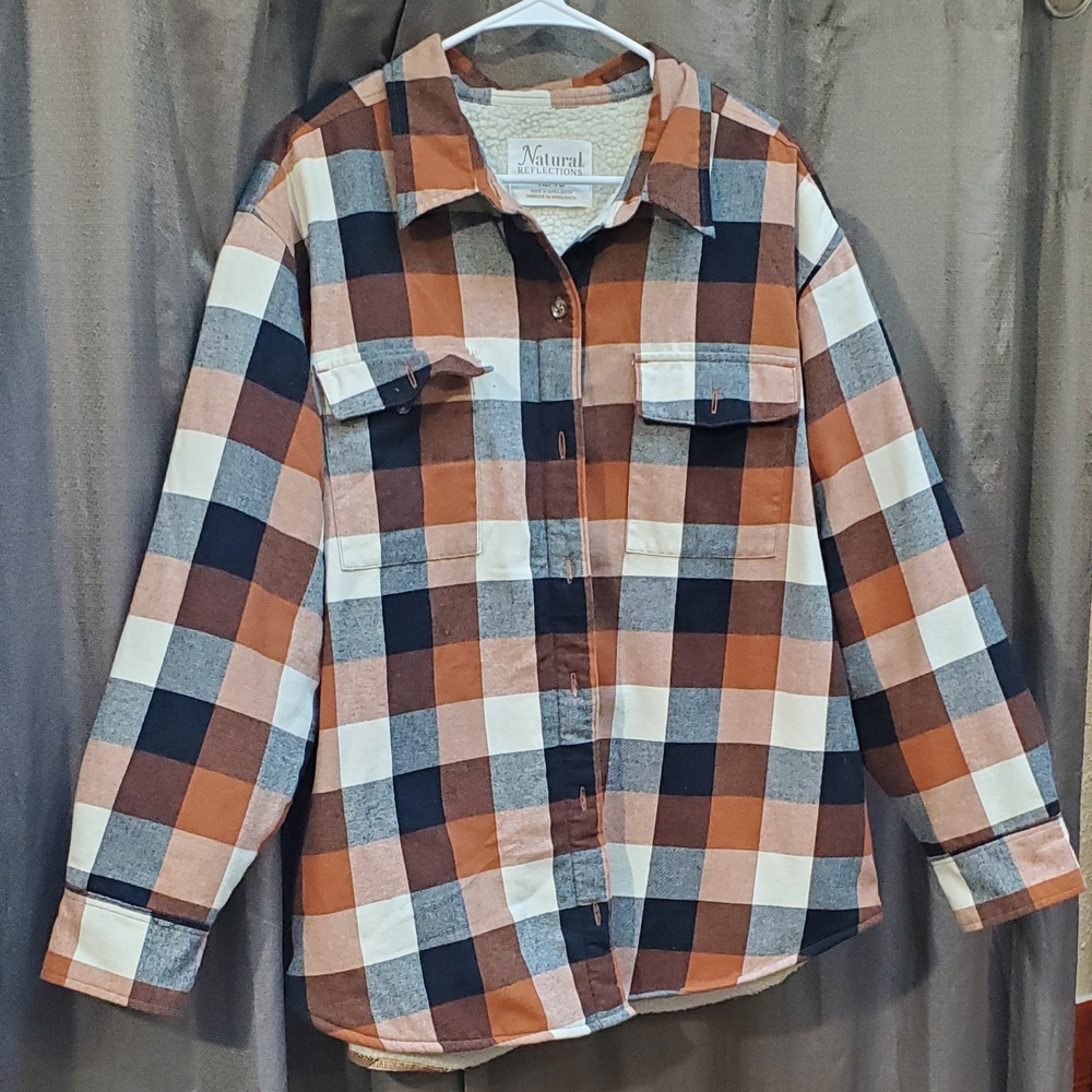 Natural Reflections Men's Checkered Button Down Shirt
